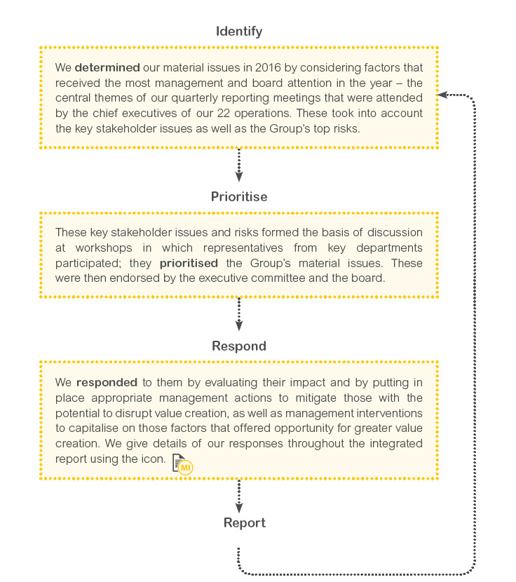 Our material issues | MTN Group Limited | Integrated Report 2016